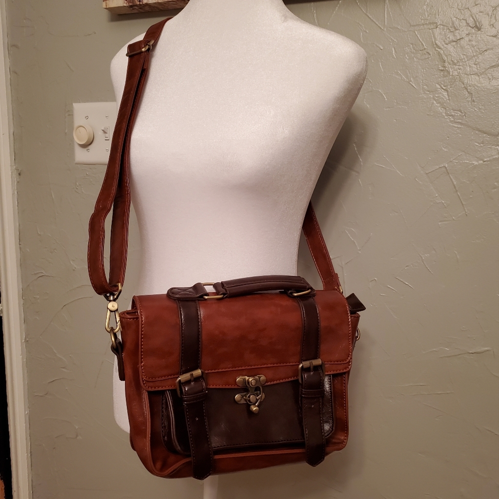 Brown Leather Satchel Bag